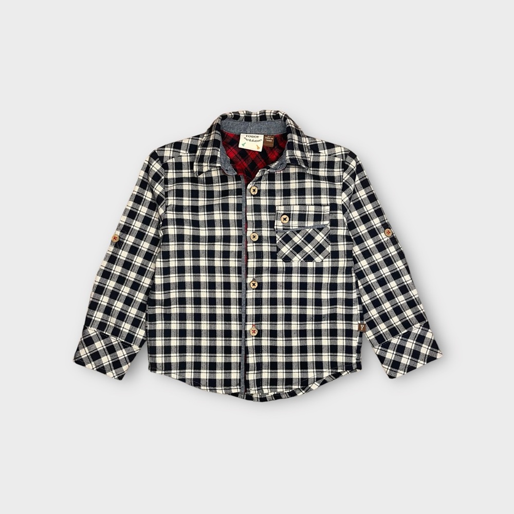 Fore!! Axel & Hudson Black & White Plaid Shacket